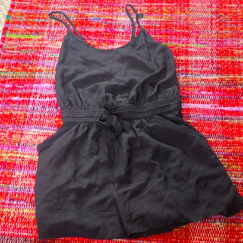 Wilfred silk black romper